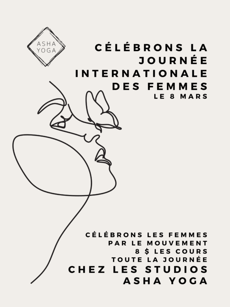 Journée internationale des femmes yoga spécial chez Asha Yoga